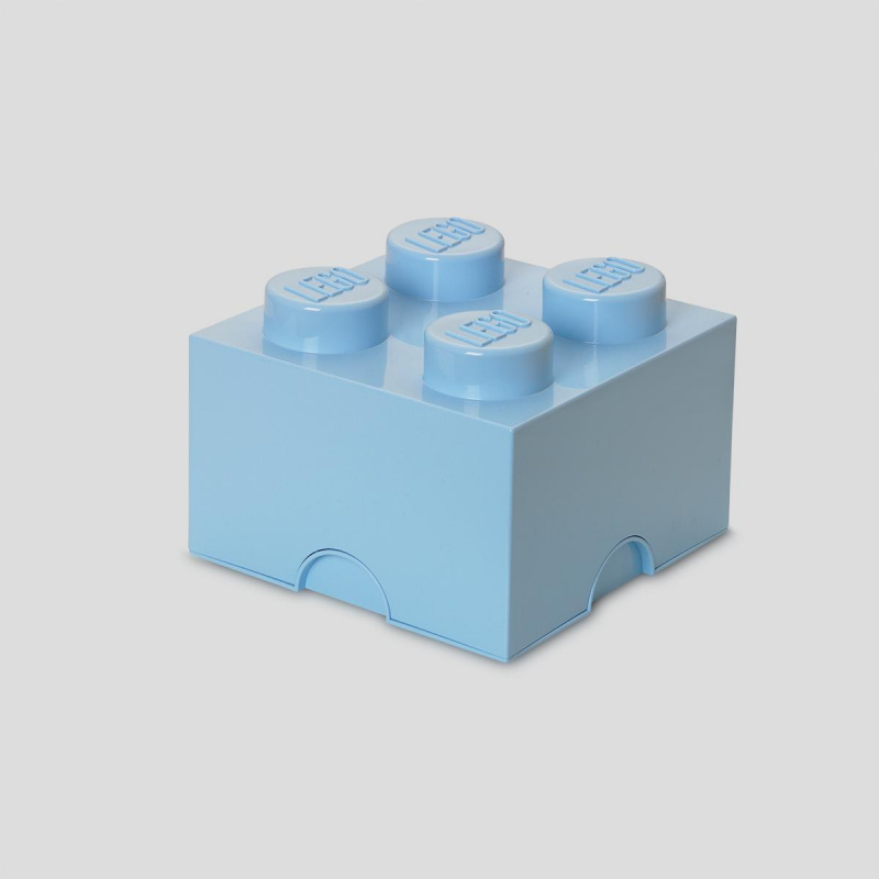 MĖTA HOME | LEGO storage brick 4 light royal blue | MĖTA HOME